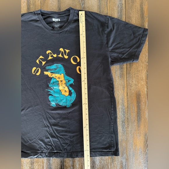 Stance Men’s Black T-Shirt with Blue Alligator/Florida Size XL - Picture 3 of 6